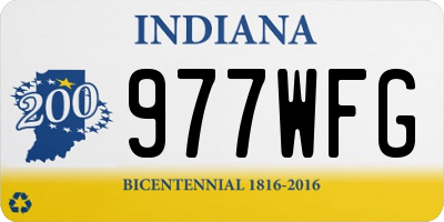 IN license plate 977WFG