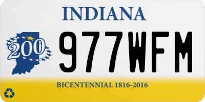 IN license plate 977WFM