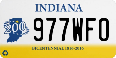 IN license plate 977WFO