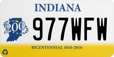IN license plate 977WFW