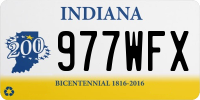 IN license plate 977WFX