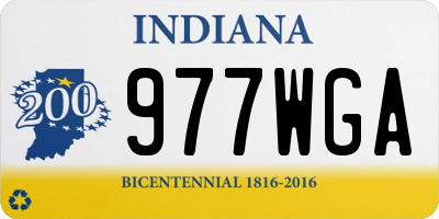 IN license plate 977WGA