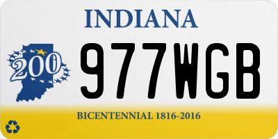 IN license plate 977WGB