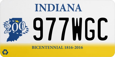 IN license plate 977WGC