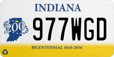 IN license plate 977WGD