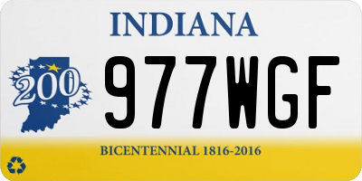 IN license plate 977WGF