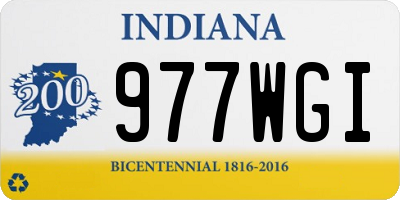 IN license plate 977WGI