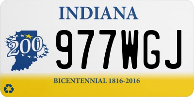 IN license plate 977WGJ