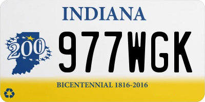 IN license plate 977WGK