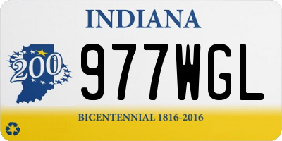 IN license plate 977WGL