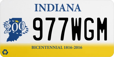 IN license plate 977WGM