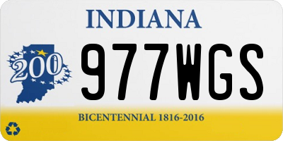 IN license plate 977WGS