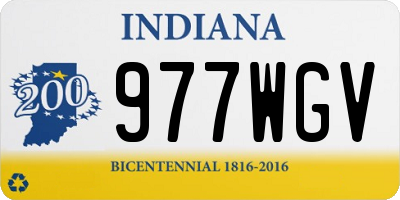 IN license plate 977WGV