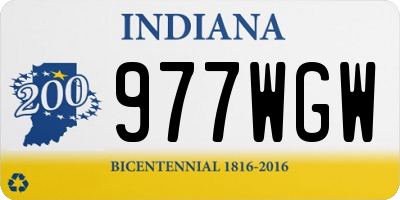 IN license plate 977WGW