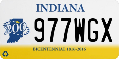 IN license plate 977WGX