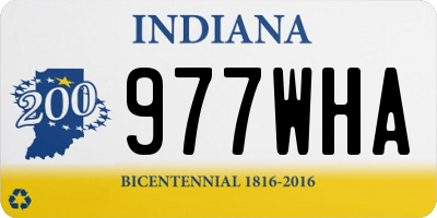 IN license plate 977WHA