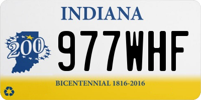 IN license plate 977WHF