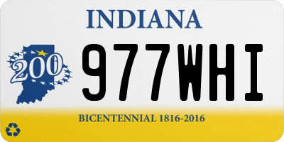 IN license plate 977WHI