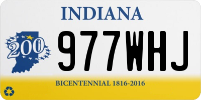 IN license plate 977WHJ