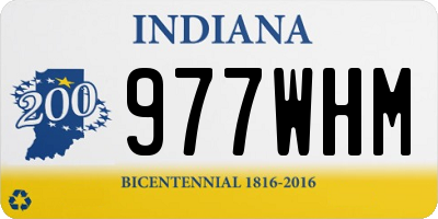 IN license plate 977WHM