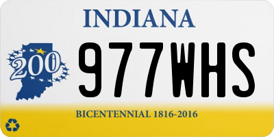 IN license plate 977WHS