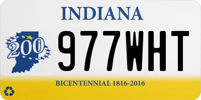 IN license plate 977WHT