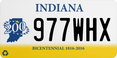 IN license plate 977WHX