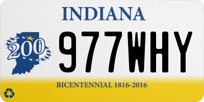 IN license plate 977WHY