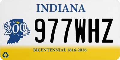 IN license plate 977WHZ