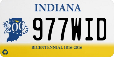 IN license plate 977WID