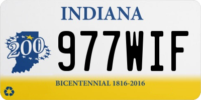 IN license plate 977WIF