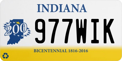 IN license plate 977WIK