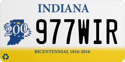 IN license plate 977WIR