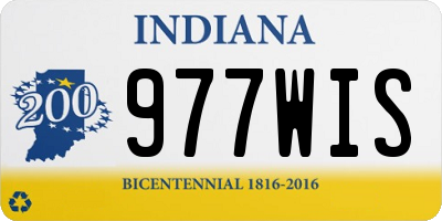 IN license plate 977WIS