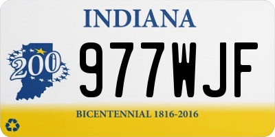 IN license plate 977WJF