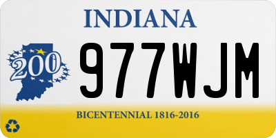 IN license plate 977WJM