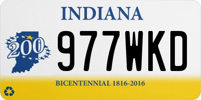 IN license plate 977WKD