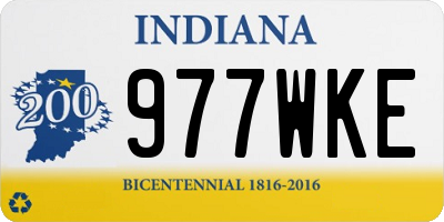 IN license plate 977WKE