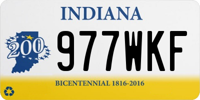 IN license plate 977WKF