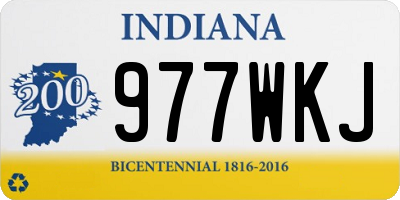 IN license plate 977WKJ