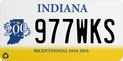 IN license plate 977WKS