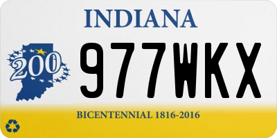 IN license plate 977WKX
