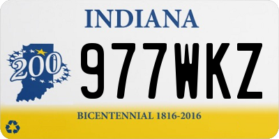 IN license plate 977WKZ
