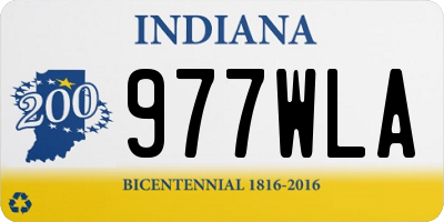 IN license plate 977WLA