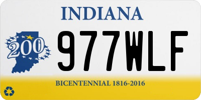 IN license plate 977WLF
