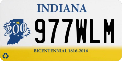 IN license plate 977WLM