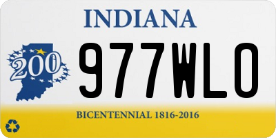 IN license plate 977WLO