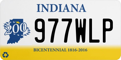 IN license plate 977WLP