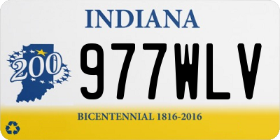 IN license plate 977WLV