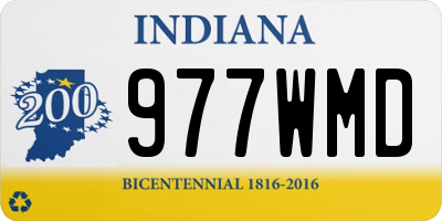 IN license plate 977WMD